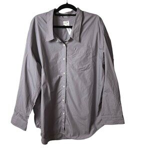 Wilfred free button down shirt relaxed purple slate women’s‎ size XL NWT